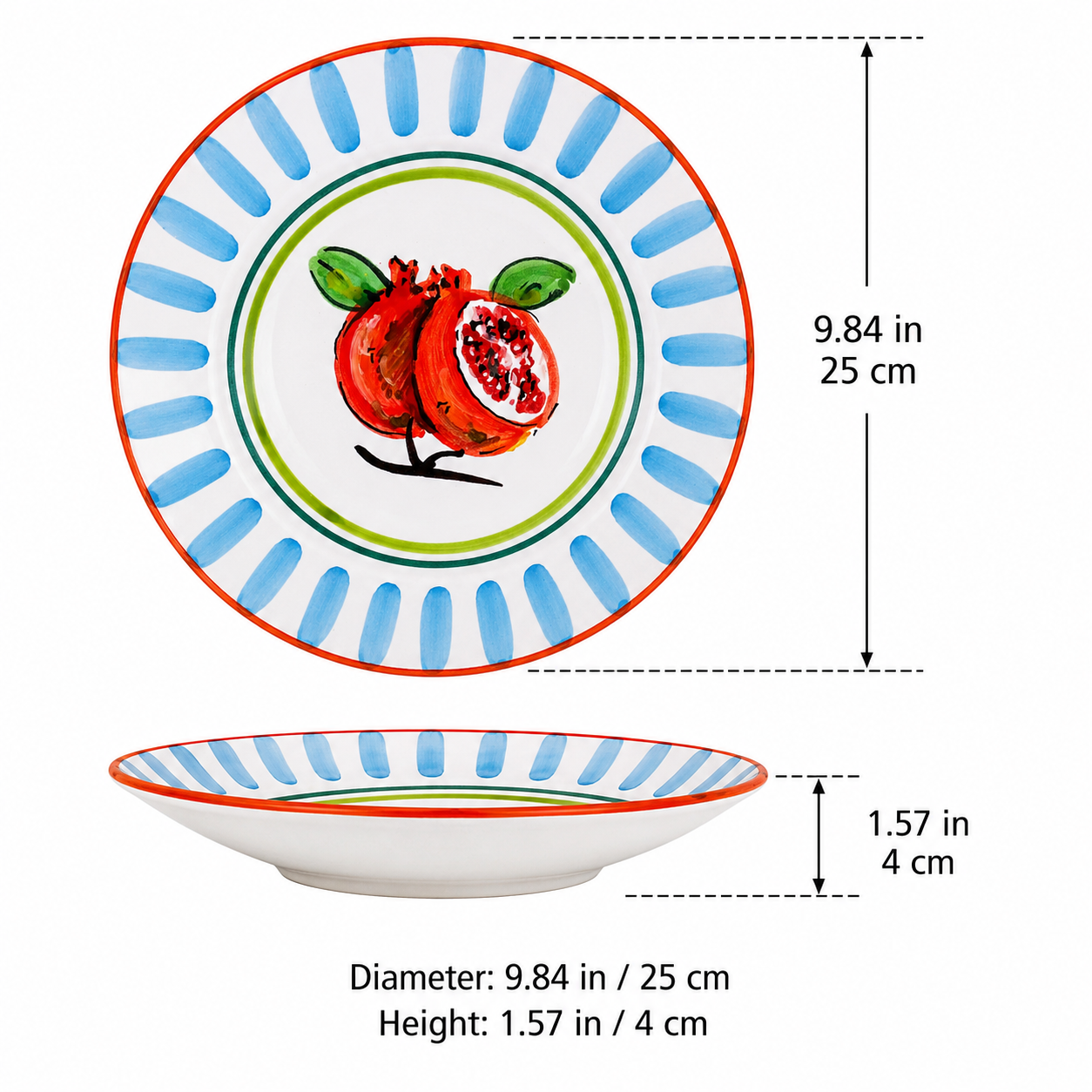 Summer Bounty Deep Plates Set – ⌀ 25 cm