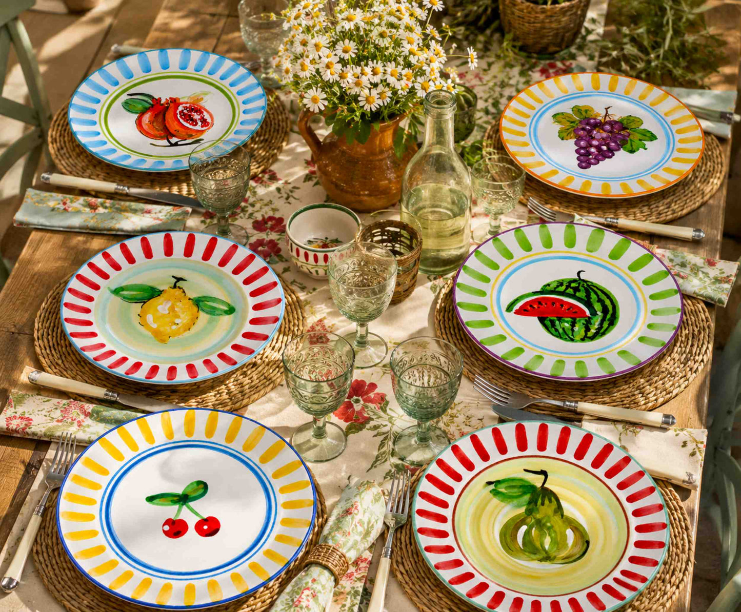 Summer Bounty Deep Plates Set – ⌀ 25 cm